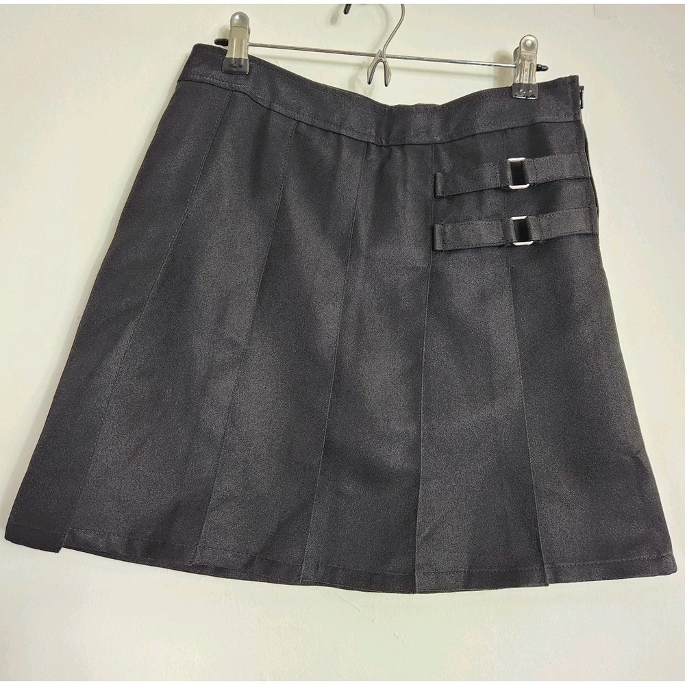 French Toast Girls 12 Black Skort Buckle School Uniform Adjustable Waist A-line